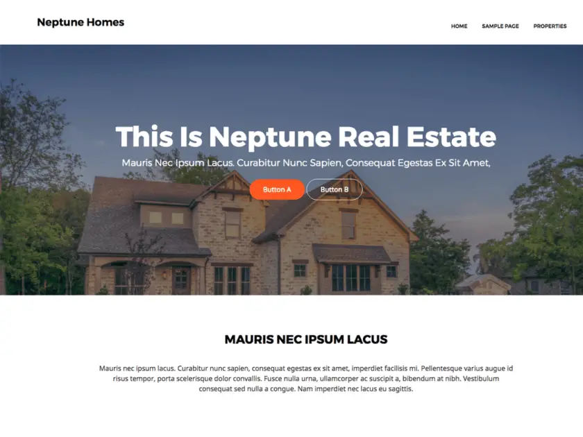 Thème immobilier Neptune