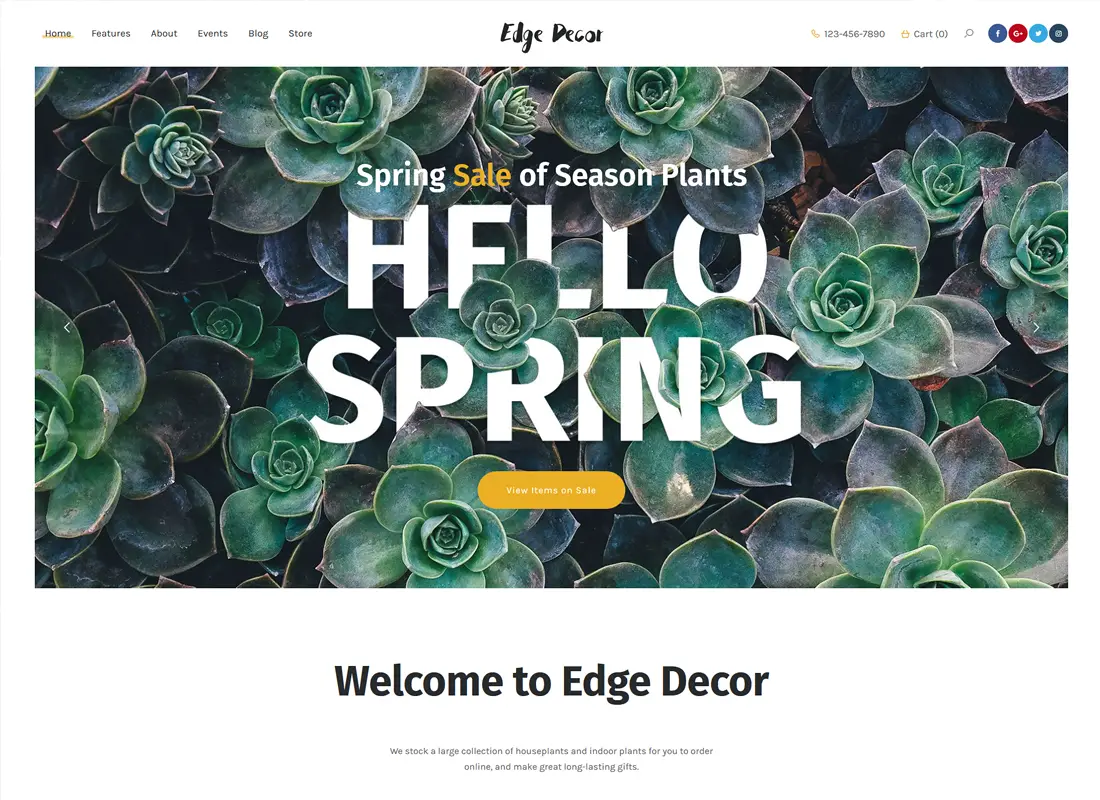 Edge Decor | Un thème WordPress pour le jardinage et l'aménagement paysager modernes
