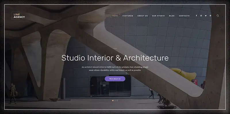 Agence de ligne | Thème Design d'intérieur et architecture