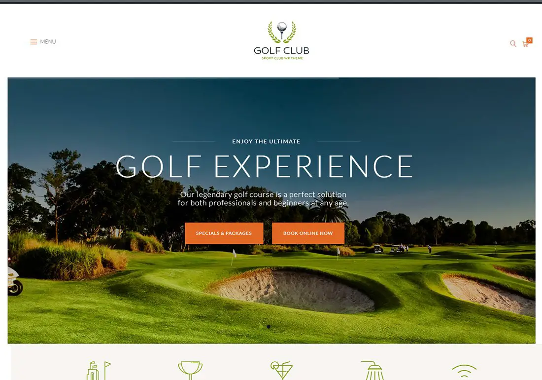 Thème de golf WordPress Golf Club