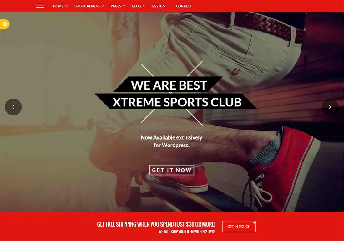 Xtreme Sports WordPress Golf Thème