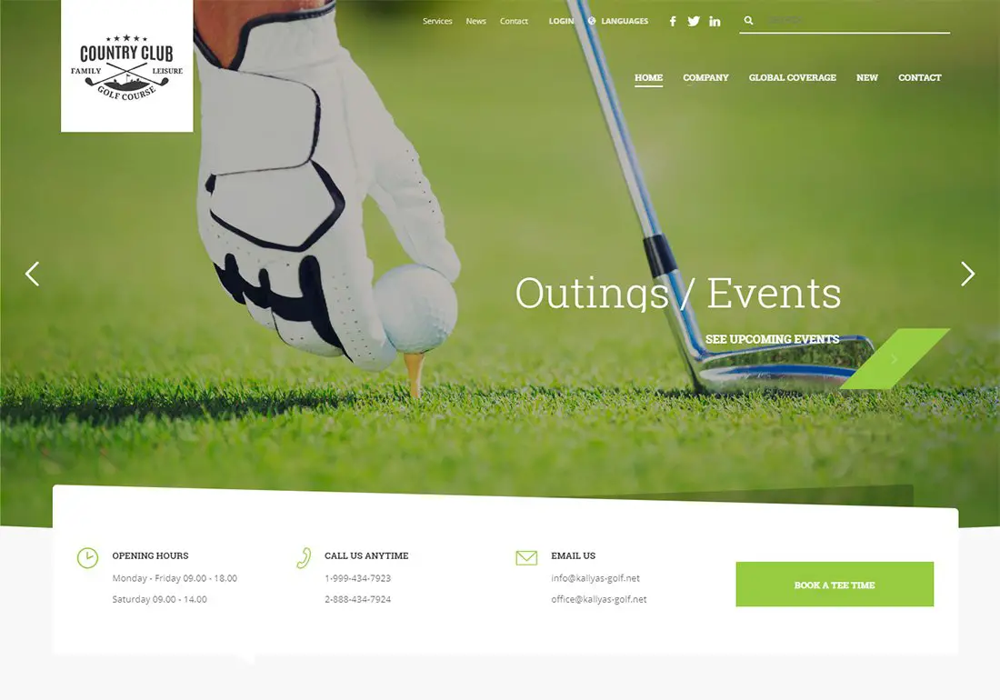 16 meilleurs thèmes de golf WordPress pour les sites Web de clubs de golf en 2019 2