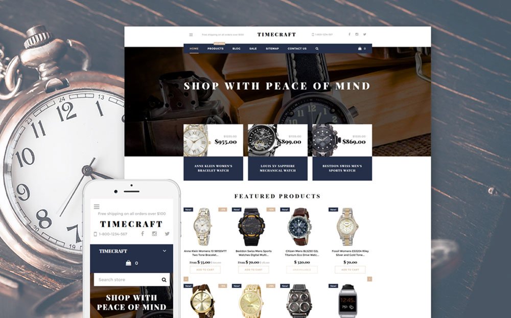 Time Craft Shopify Thème