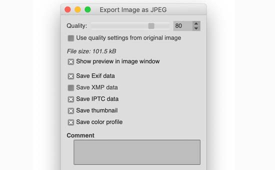 Exporter une image dans GIMP