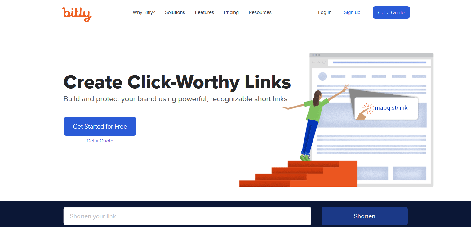 Bitly est l'un des meilleurs services de raccourcisseur d'URL