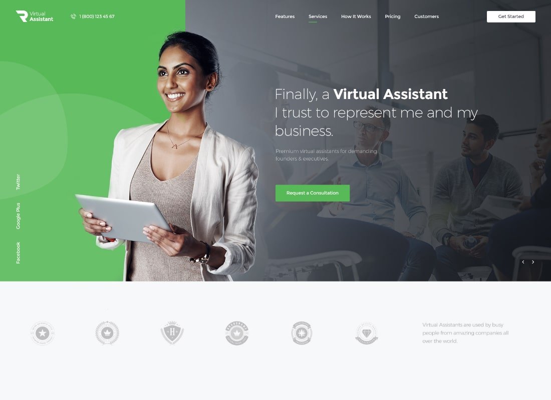 Revirta | Assistant virtuel personnel et secrétaire Thème WordPress