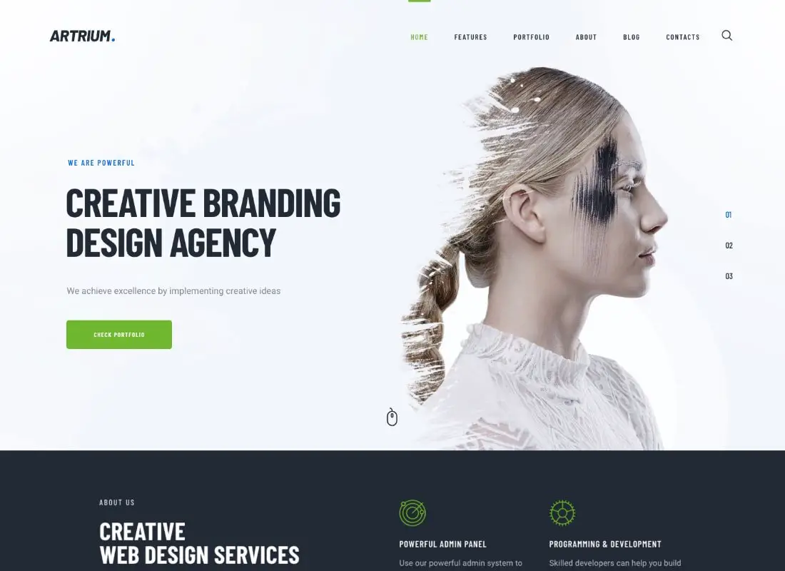 Artrium | Thème WordPress pour Agence créative et Web Studio
