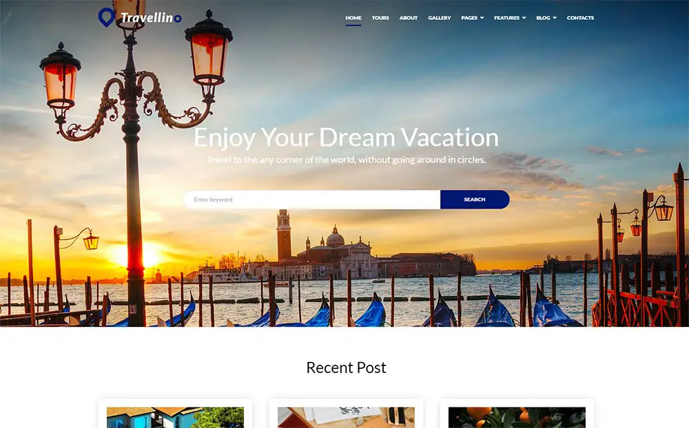 Travellino - Travel Company Elementor Thème WordPress