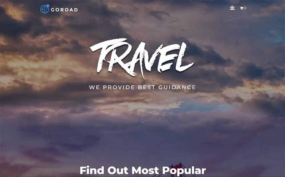 Goroad - Thème WordPress polyvalent pour agence de voyage moderne