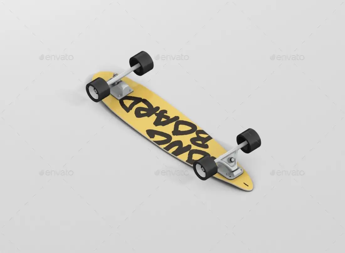 bundle de maquette de skateboard longboard