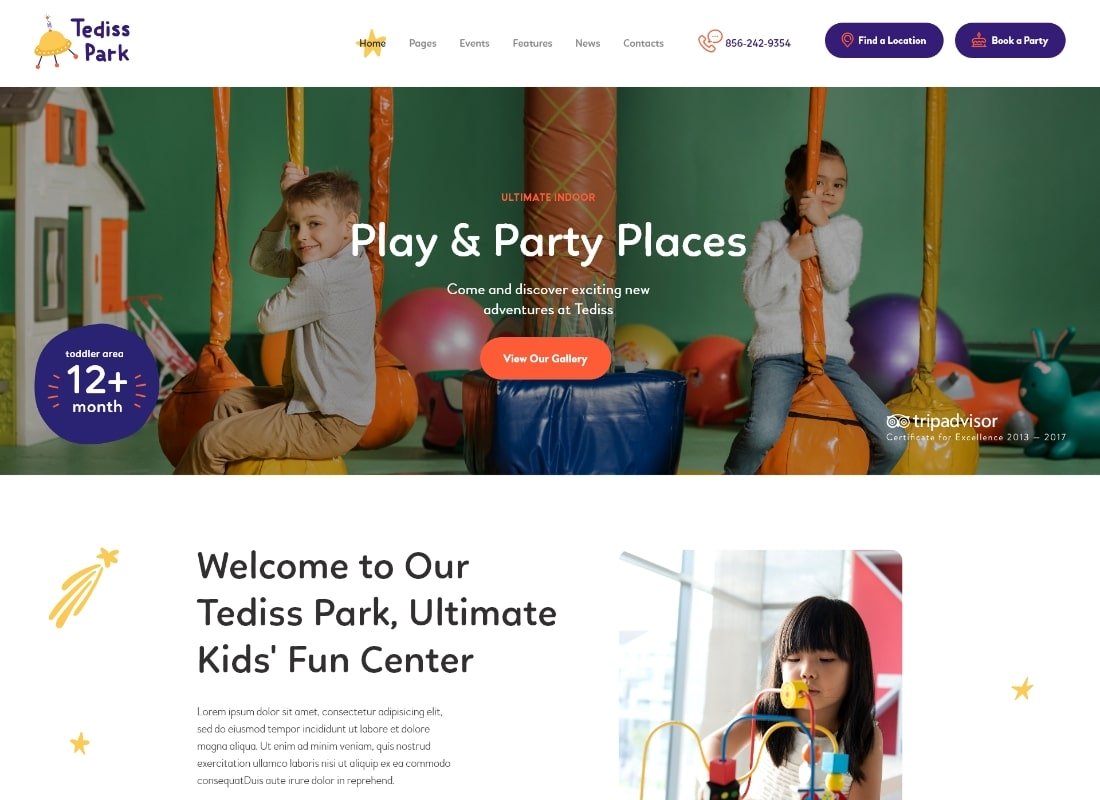 Tediss | Modèle XD pour aire de jeux et centre de garde d'enfants