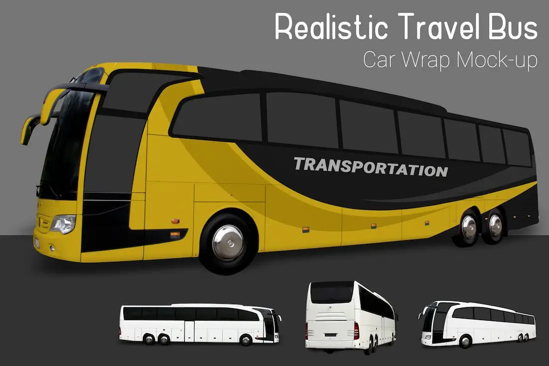 maquette de bus de voyage