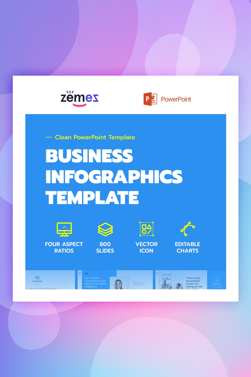 Entorum - Business avec infographie flexible Modèles PowerPoint