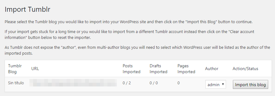 Décider à quel auteur WordPress assigner votre contenu Tumblr.