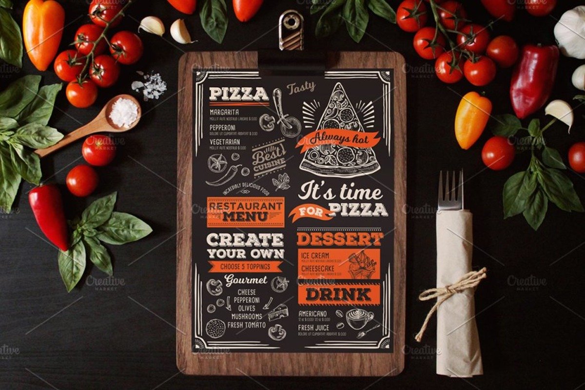 20 meilleures maquettes de menu pour le branding d'un restaurant 16