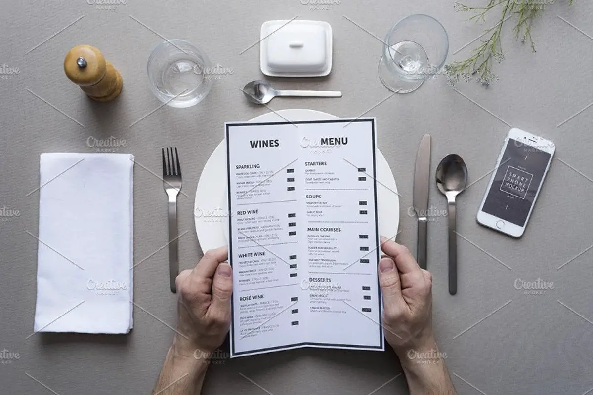 20 meilleures maquettes de menu pour le branding d'un restaurant 29