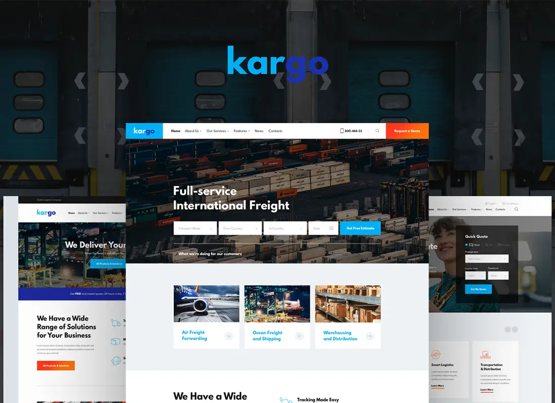 Kargo | Thème WordPress Logistique et Transport