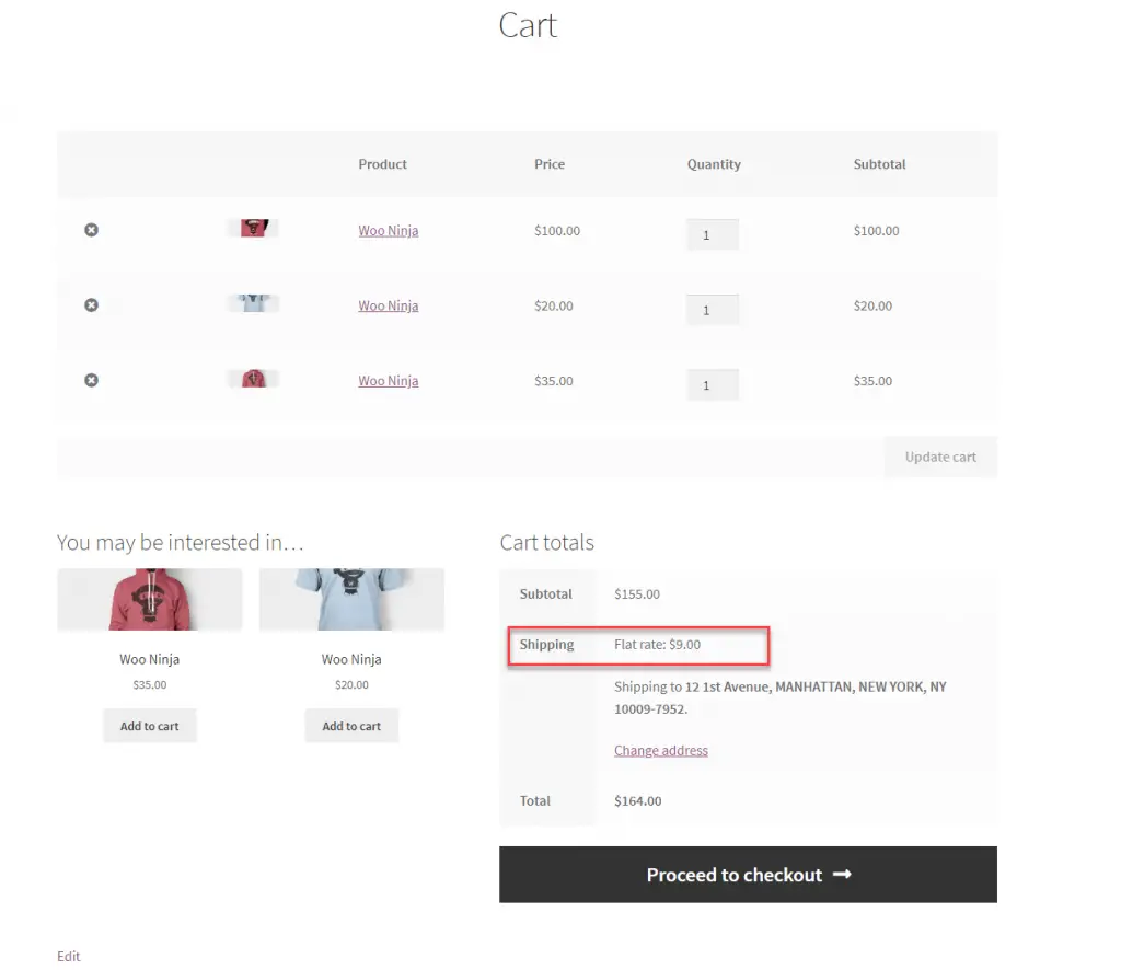Expédition forfaitaire WooCommerce "width =" 640 "height =" 554 "srcset =" https://cdn.learnwoo.com/wp-content/uploads/2019/12/cart-flat-rate-per-item-1024x886. png 1024w, https://cdn.learnwoo.com/wp-content/uploads/2019/12/cart-flat-rate-per-item-300x260.png 300w, https://cdn.learnwoo.com/wp- content / uploads / 2019/12 / cart-flat-rate-per-item-768x664.png 768w, https://cdn.learnwoo.com/wp-content/uploads/2019/12/cart-flat-rate-per -item-534x462.png 534w, https://cdn.learnwoo.com/wp-content/uploads/2019/12/cart-flat-rate-per-item-696x602.png 696w, https: //cdn.learnwoo .com / wp-content / uploads / 2019/12 / cart-flat-rate-per-item-1068x924.png 1068w, https://cdn.learnwoo.com/wp-content/uploads/2019/12/cart- flat-rate-per-item-485x420.png 485w, https://cdn.learnwoo.com/wp-content/uploads/2019/12/cart-flat-rate-per-item.png 1268w "tailles =" ( largeur max: 640px) 100vw, 640px