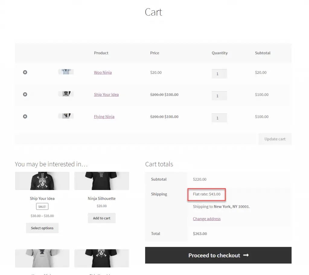 Expédition forfaitaire WooCommerce "width =" 640 "height =" 570 "srcset =" https://cdn.learnwoo.com/wp-content/uploads/2019/12/Cart-Shipping-class-individual-rate-1024x912. png 1024w, https://cdn.learnwoo.com/wp-content/uploads/2019/12/Cart-Shipping-class-individual-rate-300x267.png 300w, https://cdn.learnwoo.com/wp- content / uploads / 2019/12 / Cart-Shipping-class-individual-rate-768x684.png 768w, https://cdn.learnwoo.com/wp-content/uploads/2019/12/Cart-Shipping-class-individual -rate-696x620.png 696w, https://cdn.learnwoo.com/wp-content/uploads/2019/12/Cart-Shipping-class-individual-rate-1068x951.png 1068w, https: //cdn.learnwoo .com / wp-content / uploads / 2019/12 / Cart-Shipping-class-individual-rate-472x420.png 472w, https://cdn.learnwoo.com/wp-content/uploads/2019/12/Cart- Shipping-class-individual-rate.png 1188w "tailles =" (largeur max: 640px) 100vw, 640px