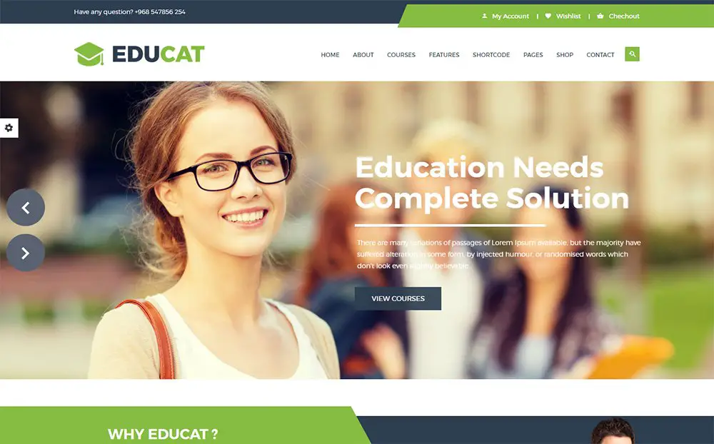 Educat - Modèle de site Web d'éducation