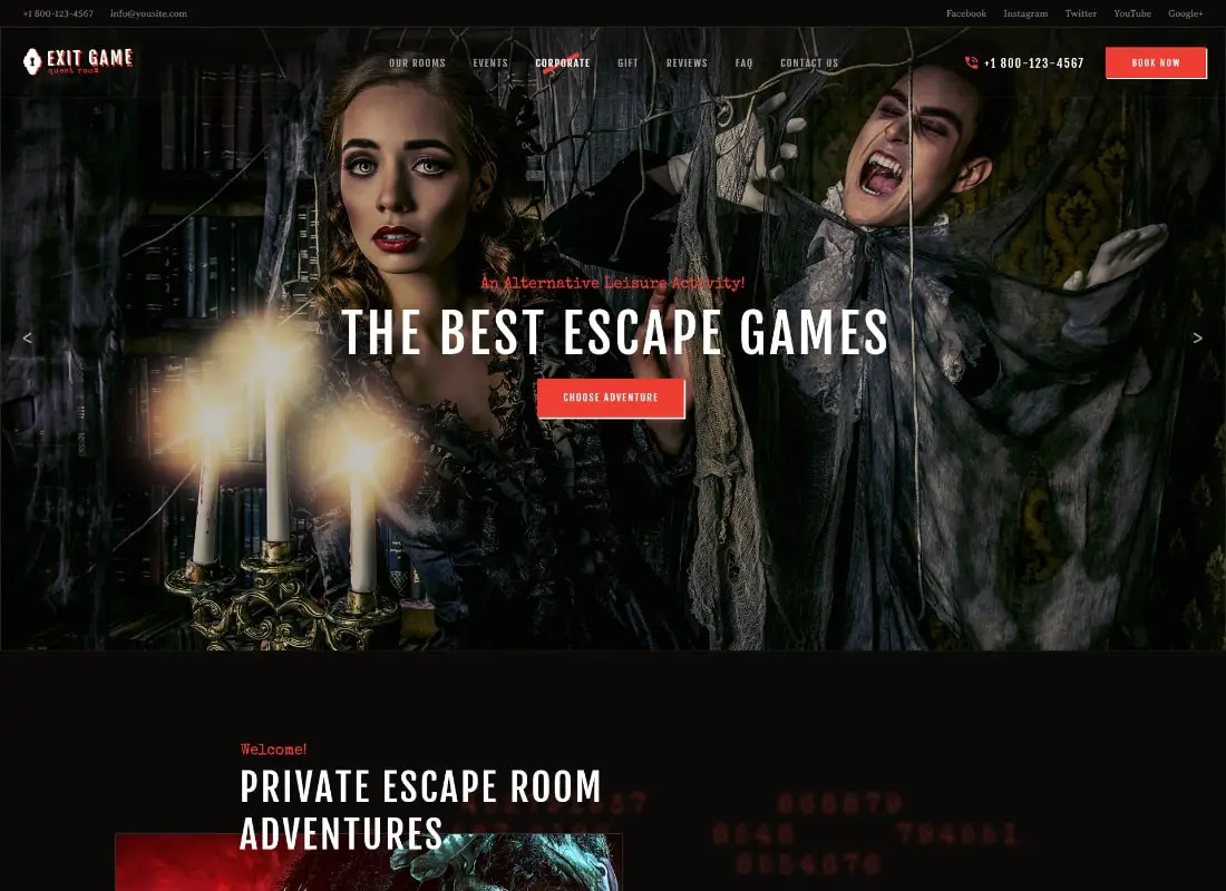 Quitter le jeu | Thème WordPress Escape Room Real-Life