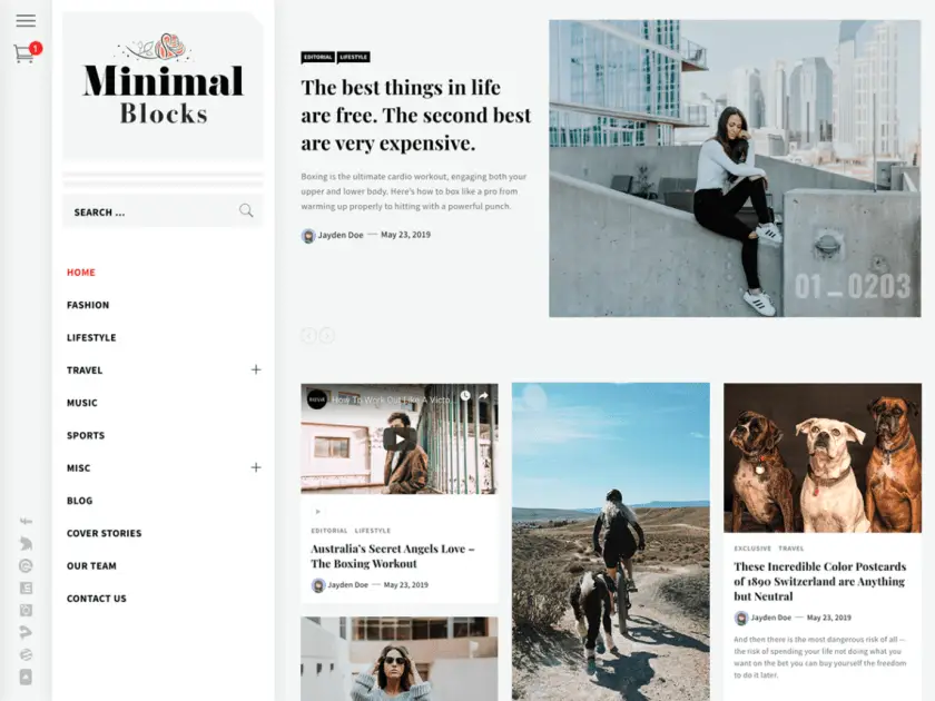 20 meilleurs thèmes WordPress minimalistes 13