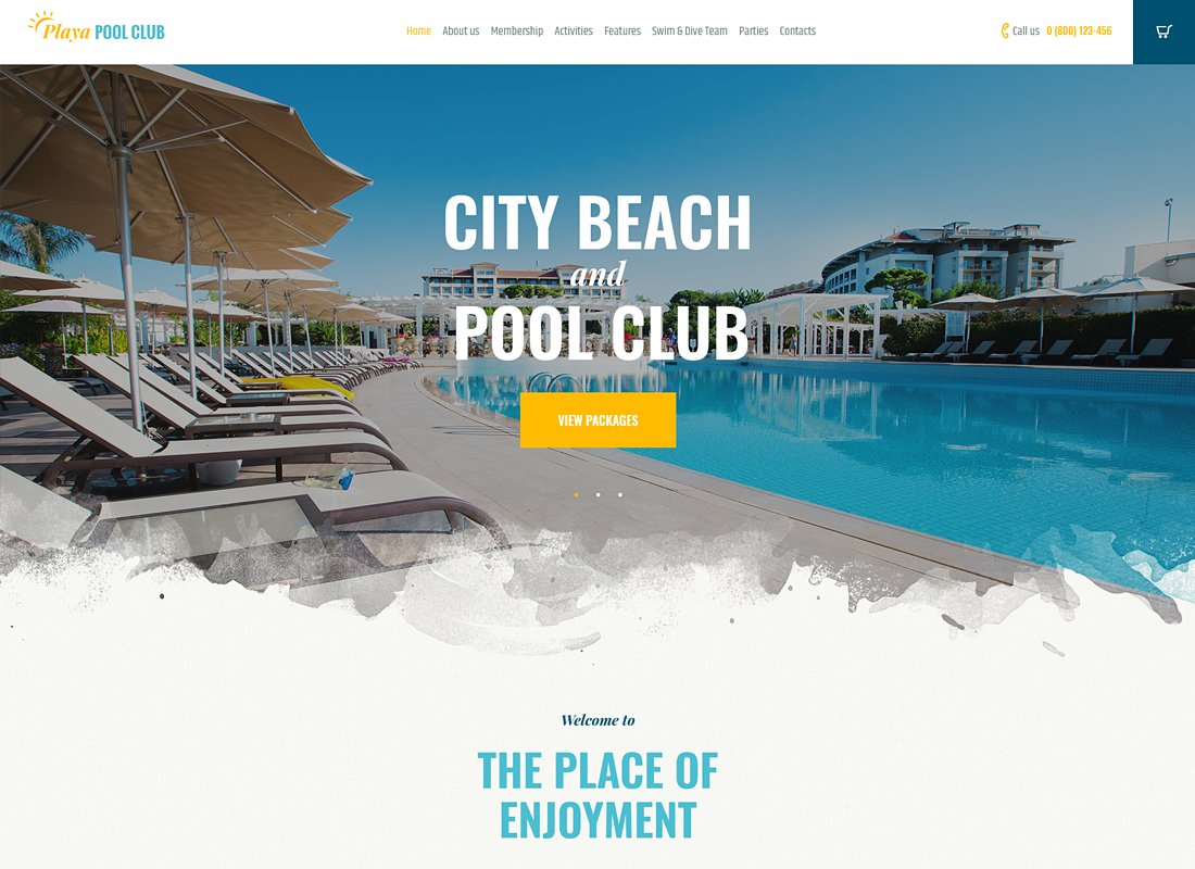 Playa | Thème WordPress City Beach & Pool Club