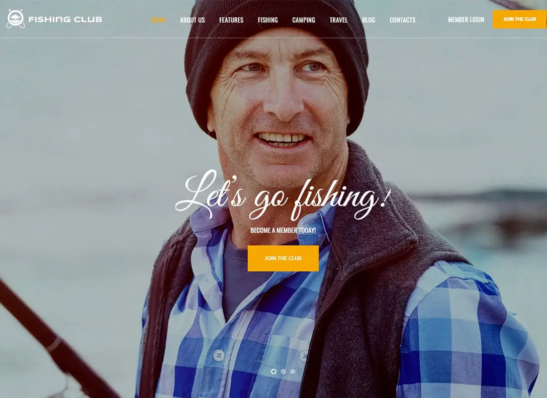 Club de pêche | Thème WordPress pour club de pêche et de chasse