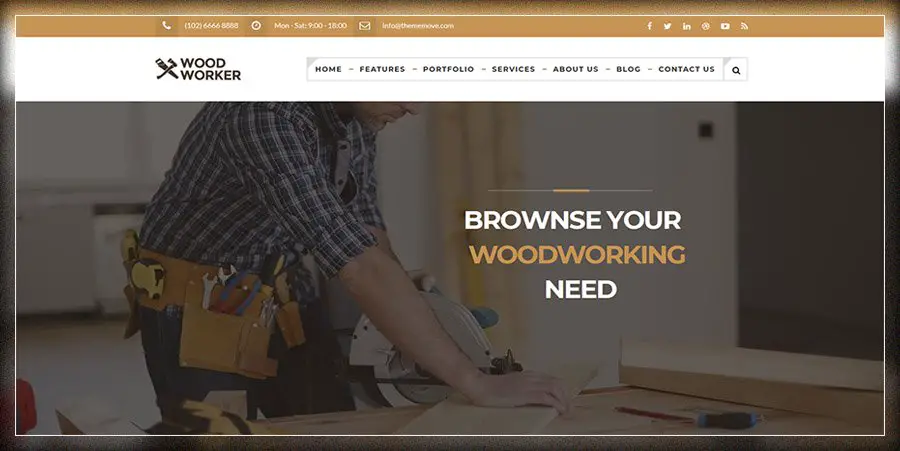 WoodWorker - Thème WordPress Carpentry