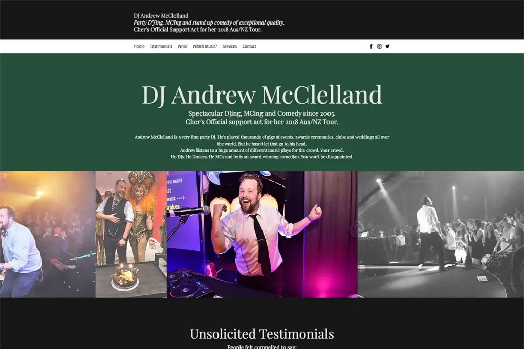 DJ Andrew McClelland