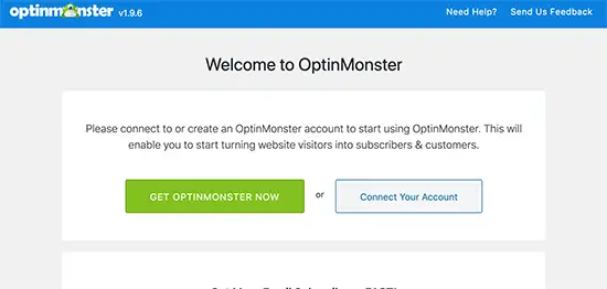 Connectez OptinMonster à votre site Web
