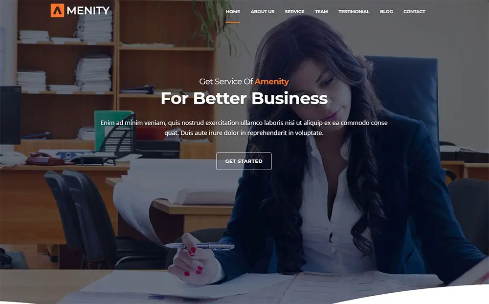 Amenity - Thème WordPress Business One Page