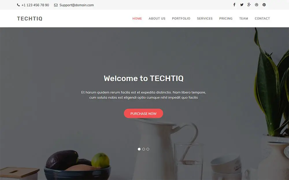 Techtiq - Modèle de site Web polyvalent réactif