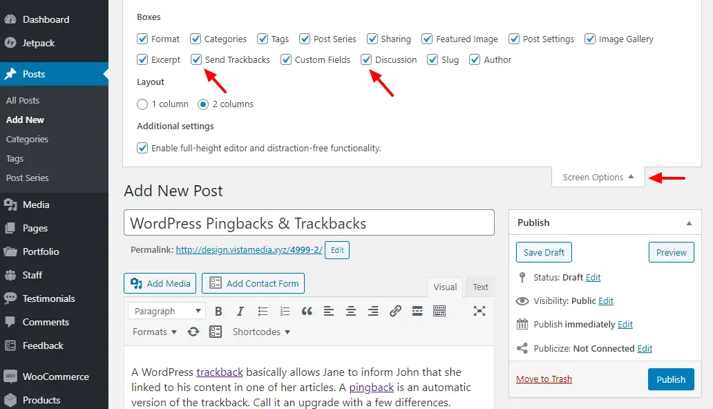Guide ultime de Pingbacks et Trackbacks WordPress 4