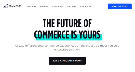 Site Web de la plateforme de commerce électronique de BigCommerce