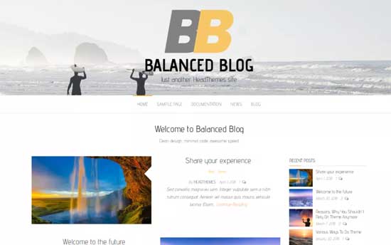 Blog équilibré