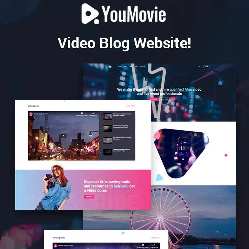 YouMovie - Thème WordPress Elementor Videography