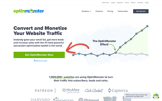 Site Web d'OptinMonster