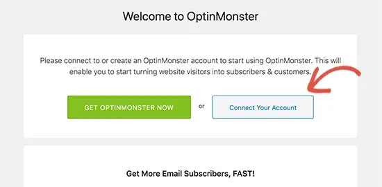 Connecter OptinMonster