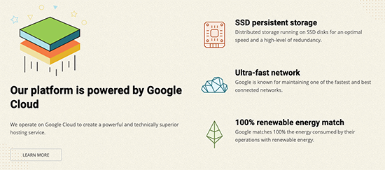 SiteGround est sur Google Cloud Platform