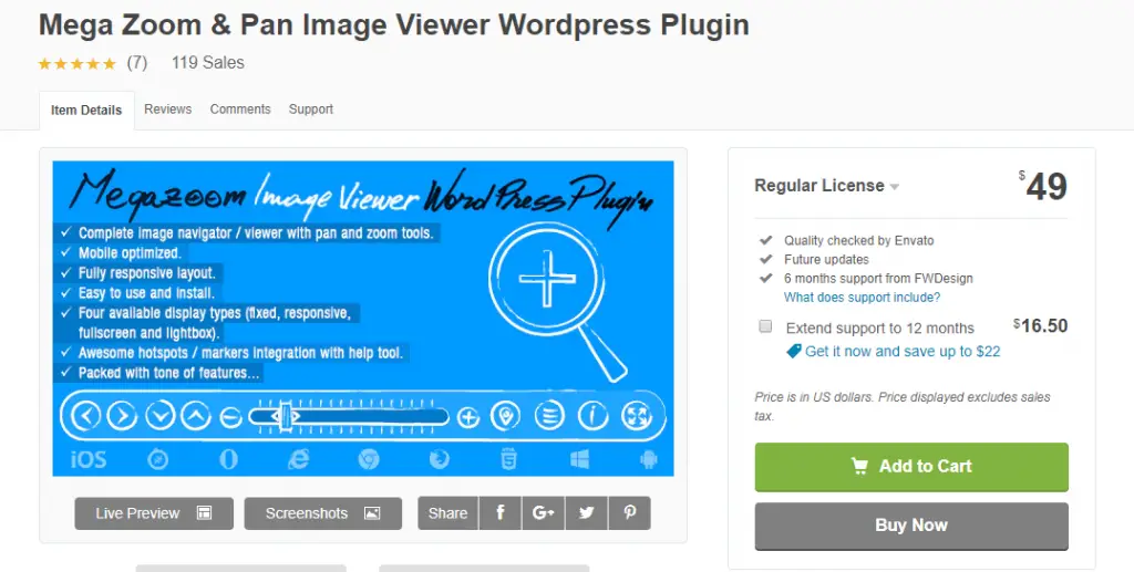 Plugins WooCommerce Zoom Image 