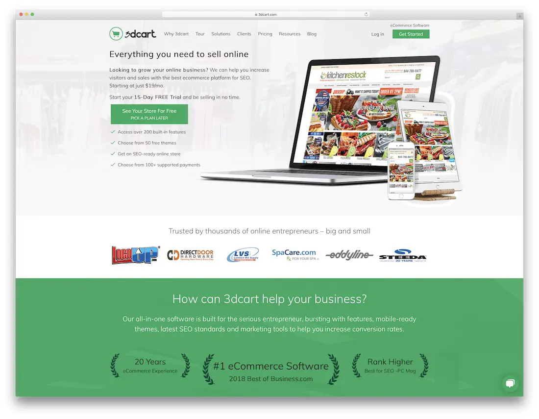 Créateur de site Web 3dcart pour magasin de vêtements en ligne