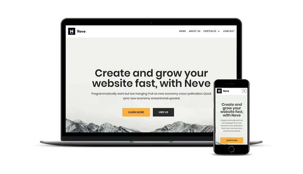 Neve est l'un des thèmes WordPress d'entreprise les plus rapides