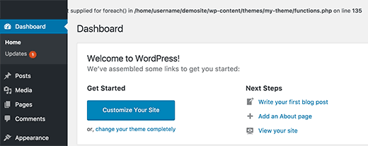 Erreur de fichier pluggable.php dans WordPress