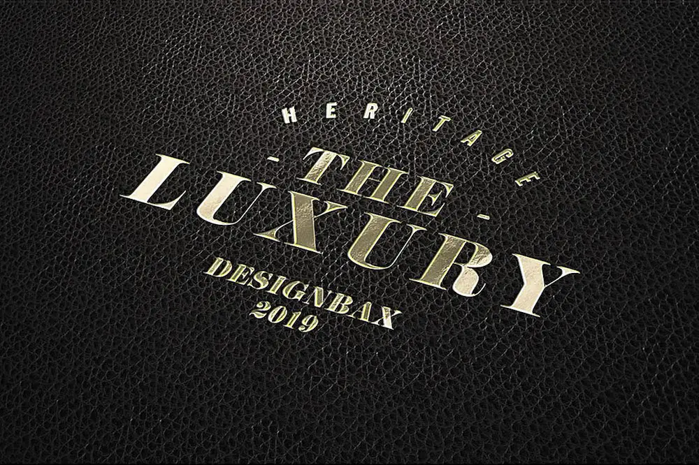 maquette de logo de luxe