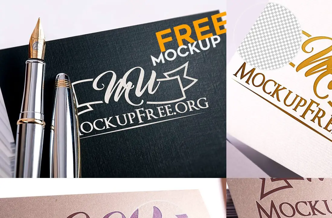 photorealistic free logo mock up pack