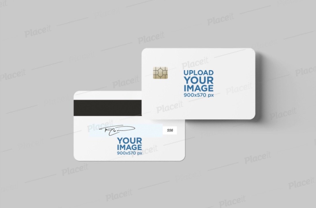 maquette de carte de crédit avec les deux vues