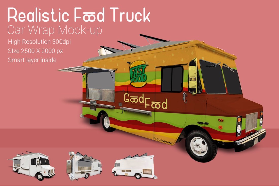 maquette de camion de nourriture