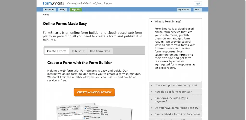 Générateur de formulaires en ligne Créez des formulaires maintenant avec nos formulaires de création de formulaires en ligne faciles