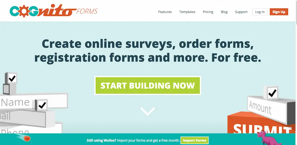 Générateur de formulaires en ligne gratuit créer des formulaires HTML et des enquêtes Cognito Forms